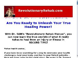 Go to: Dr. Sam's Revolutionary Rehab Manual