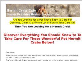 Go to: Hermit Crab Care Made Easy