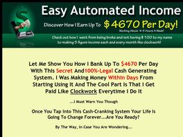 Go to: Easy Automated Income - 75% Commissions - Climbing Up