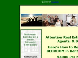 Go to: Turn Houses Into ALFs & Rent Bedrooms for $4000 Monthly