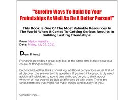 Go to: Keeping Positive Friends For The Long Term!