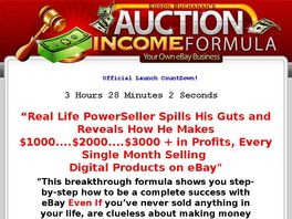 Go to: Auction Income Formula - Your Own Digital Media eBay<sup>®</sup> Business