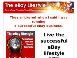 Go to: The eBay(R) Lifestyle - Turning Tough Times Into Times Of Opportunity.