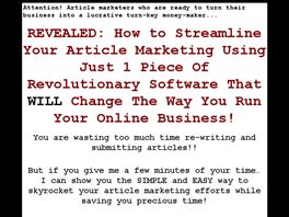 Go to: Article Agent Software