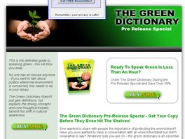Go to: The Green Dictionary: Premiere Green Resource.