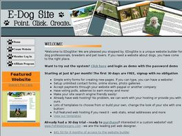 Go to: Pet Websites - Click And Build.
