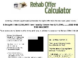 Go to: The Rehab Offer Calculator