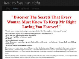 Go to: How To Love Mr Right The Right Way.