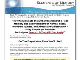 Go to: Memory Improvement - Elements Of Memory