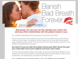 Go to: Banish Bad Breath Save Your Sex Life, Career & Personal Relationships