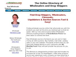 Go to: DropShippers & Wholesale Sources