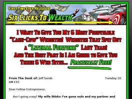 Go to: Six Clicks To Wealth - 1# Coverting Website