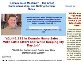 Go to: Domain Sales Machine - Make Money Selling Domain Names