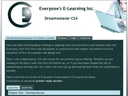 Go to: Everyone's Online Dreamweaver Cs4 Level One And Level Two Courses