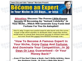 Go to: Become An Expert In Any Niche In 30 Days.