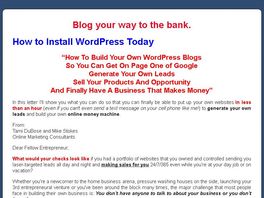 Go to: Help Them Blog All The Way To The Bank.
