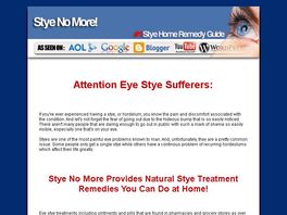 Go to: Stye No More - Hot Product, Low Competition!