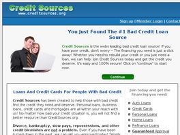 Go to: Bad Credit Loan Sources