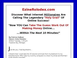 Go to: Ezine Rolodex.