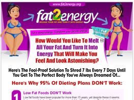 Go to: Fat 2 Energy - Watch This New Product Shoot To #1!