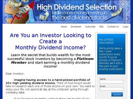 Go to: High Dividend Selection