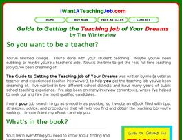 Go to: Guide To Getting A Teaching Job