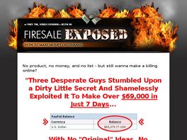 Go to: Firesale Exposed - 60% Commissions.