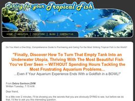 Go to: Caring For Your Tropical Fish.