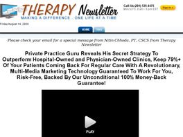 Go to: Physical Therapy Marketing System.