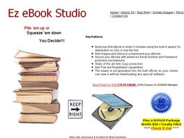 Go to: Ez EBook Studio - New Sales Page - Great Conversions - 75% Commission.