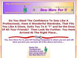 Go to: Sew More For U.