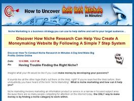 Go to: Discover How To Conduct Niche Research.