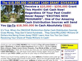 Go to: Promote Cbs #1 Free Government Grants And Loans Program