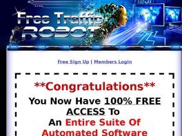 Go to: Earn $63.05 Per Sale *giving Away* Free Access To Free Traffic Robot