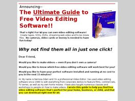 Go to: Free Video Editing Software