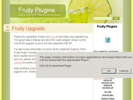 Go to: Fruity Plugins - The Fruitiest Wordpress Plugins Ever!