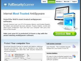 Go to: Antispyware Security Scanner.
