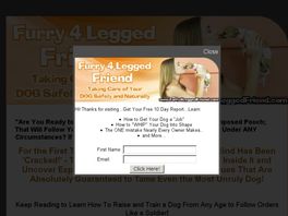 Go to: High Quality Dog Training Ebook- Furry4LeggedFriend - 75% Commission!