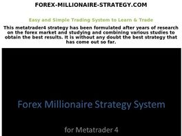 Go to: Forex Millionaire Strategy System For Metatrader 4