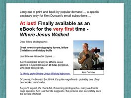 Go to: Where Jesus Walked By Ken Duncan