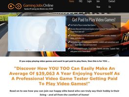 Go to: Video Game Tester Jobs | Get Paid To Play Games!