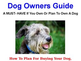 Go to: Dog Owner/Trainer Book+ Bonuses.