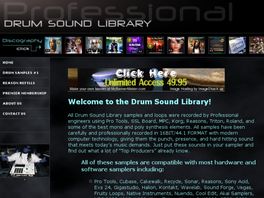 Go to: Drum Sound Library - Premier Membership - Unlimited Access - $49.95.