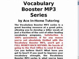 Go to: Vocabulary Booster Mp3 Audio Book.