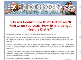 Go to: Eat Right To Feel Great