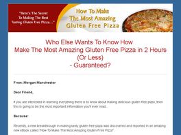 Go to: How To Make The Most Amazing Gluten Free Pizza Ebook 50% Commission
