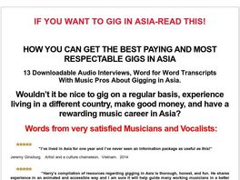 Go to: Earn Money Performing In Asia