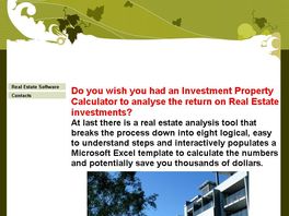 Go to: Real Estate Financial Calculations