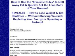 Go to: Weight Loss Made Easy: The Ultimate Guide To The Glycemic Index