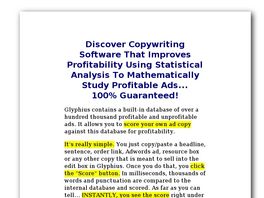 Go to: Glyphius - Ad Copy Scoring Software.